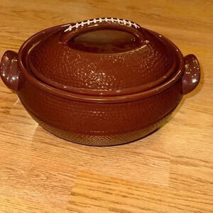 Celebrating Home Stoneware Collection Football oven-microwave-dishwasher safe